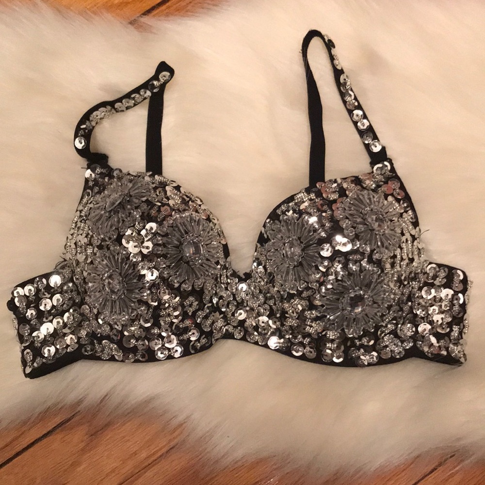 💎Beautiful beaded/sequins bra 💎